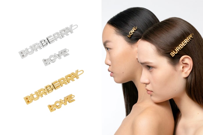 髮夾的季節：Burberry 新推出字母髮夾，簡約的設計適合各種髮色的女生！