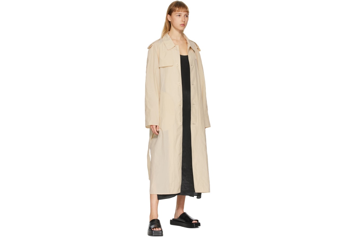 Beige Light Trench Coat