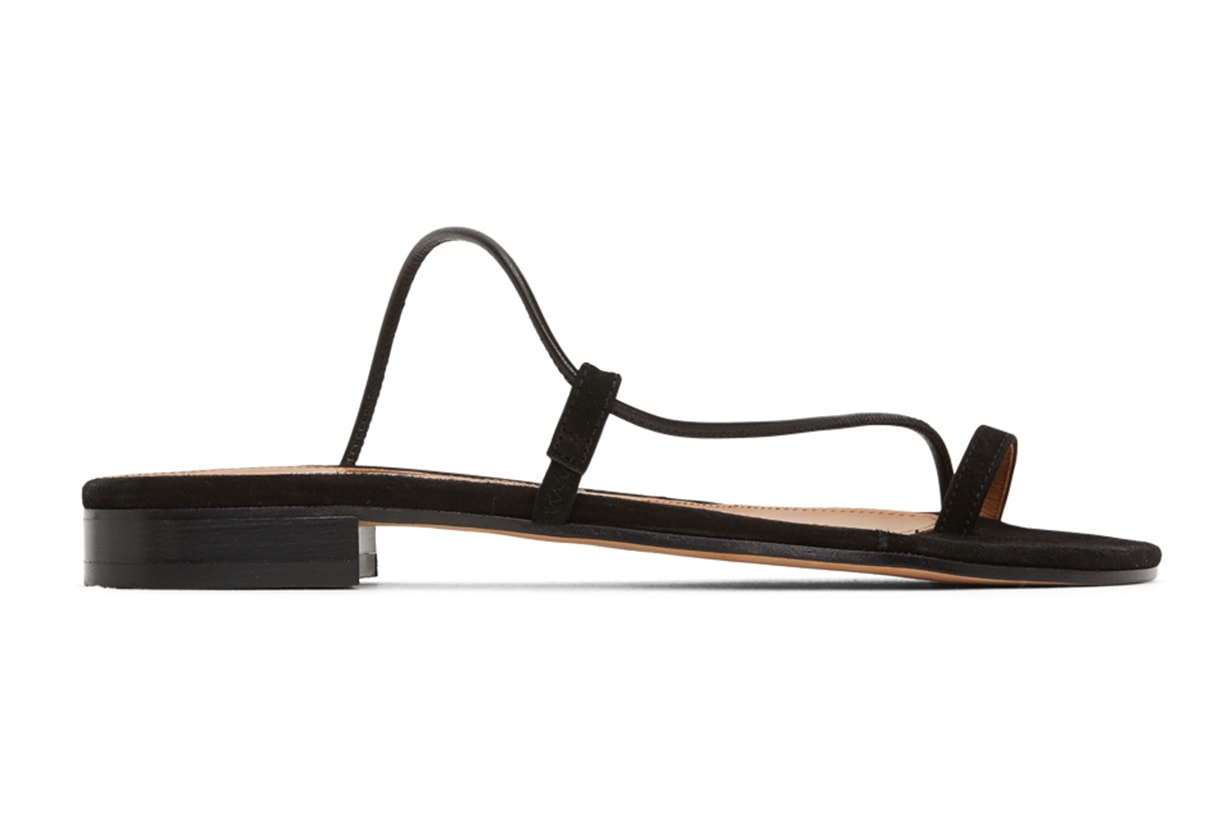 Black Suede Susan Sandals