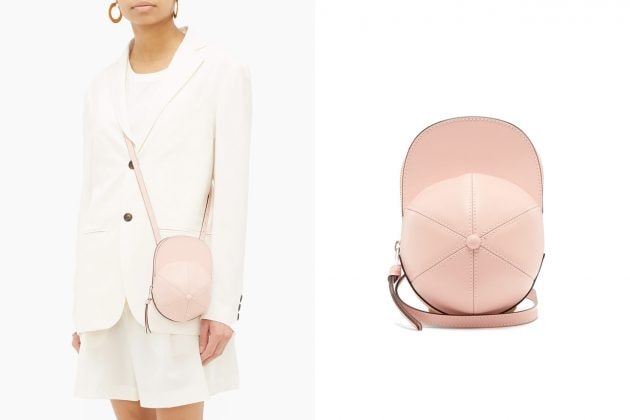 jw anderson cap bag small size midi pink color