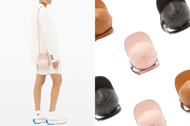 jw anderson cap bag small size midi pink color