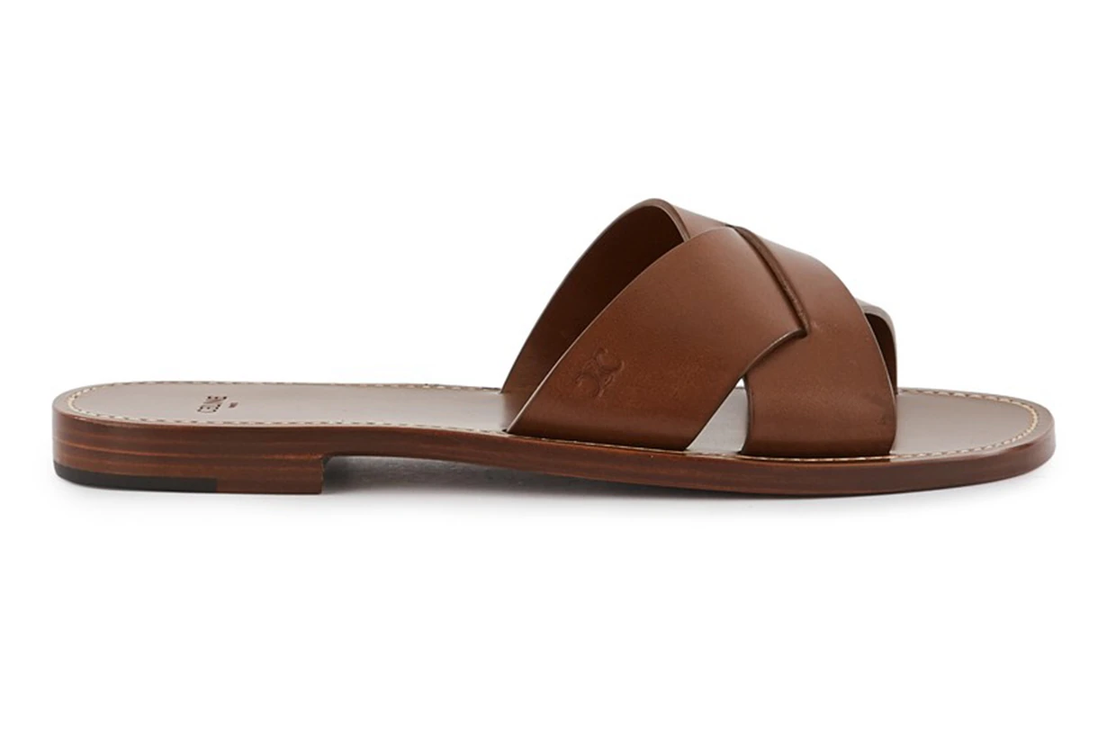 CELINE Lerins Sandals in Vegetable-tanned Calfskin