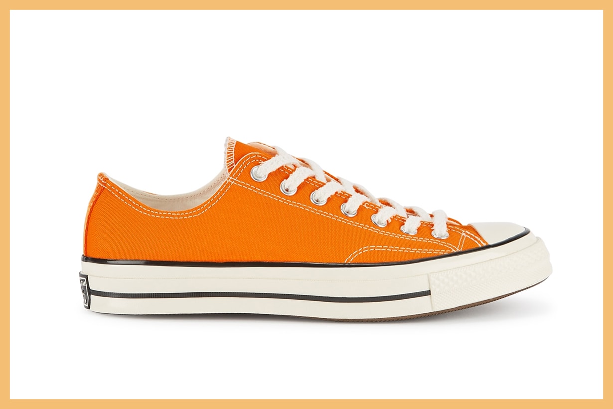 CONVERSE Chuck 70 orange canvas sneakers