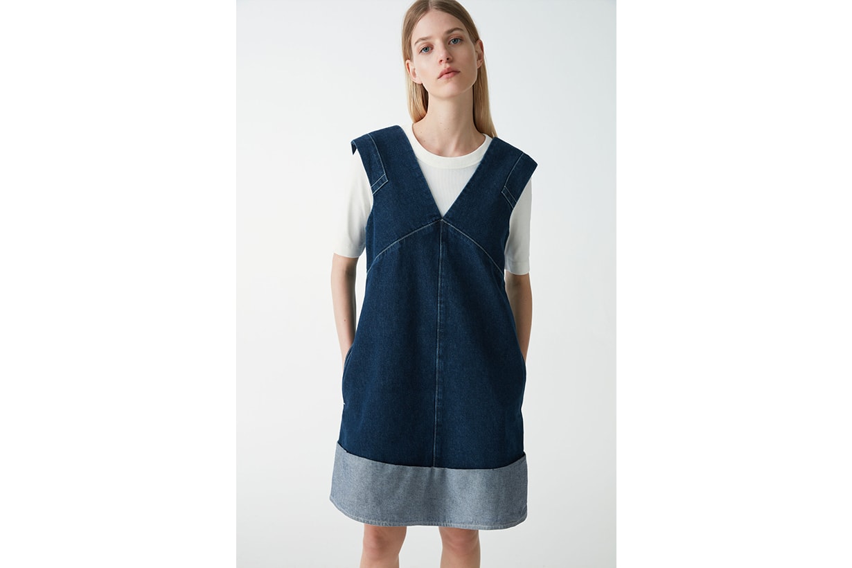 DENIM A-LINE DRESS