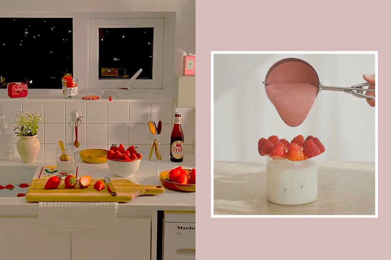 korean netizens dalgona milk recipe 400 times Strawberry