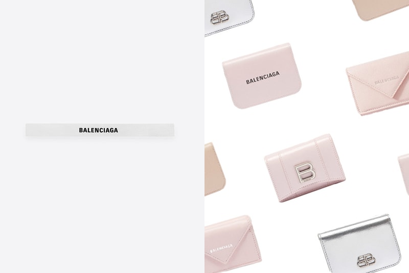 Balenciaga wallets leather card minimalist style