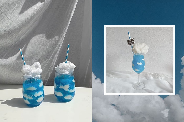 超夢幻飲品：正風靡日本女生的「藍天雲朵杯」，5 步驟在家就能完成！