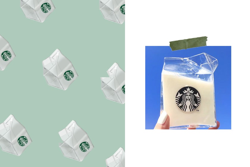 Starbucks pvc milk cup lifestyle