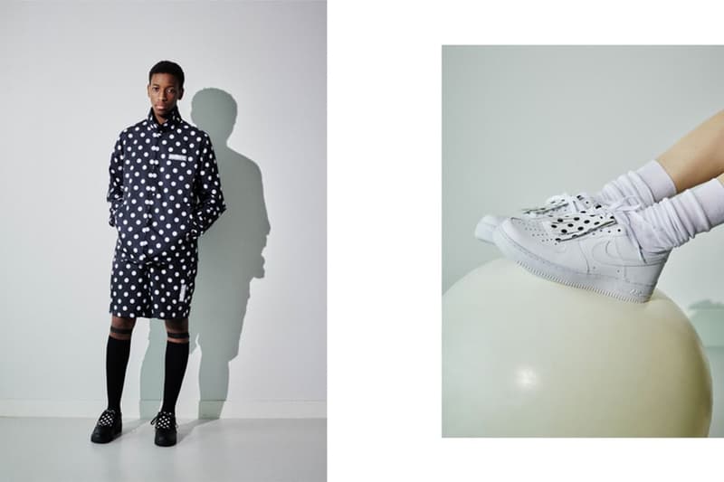 beams nike polka dot coach jacket shorts set sneakers release