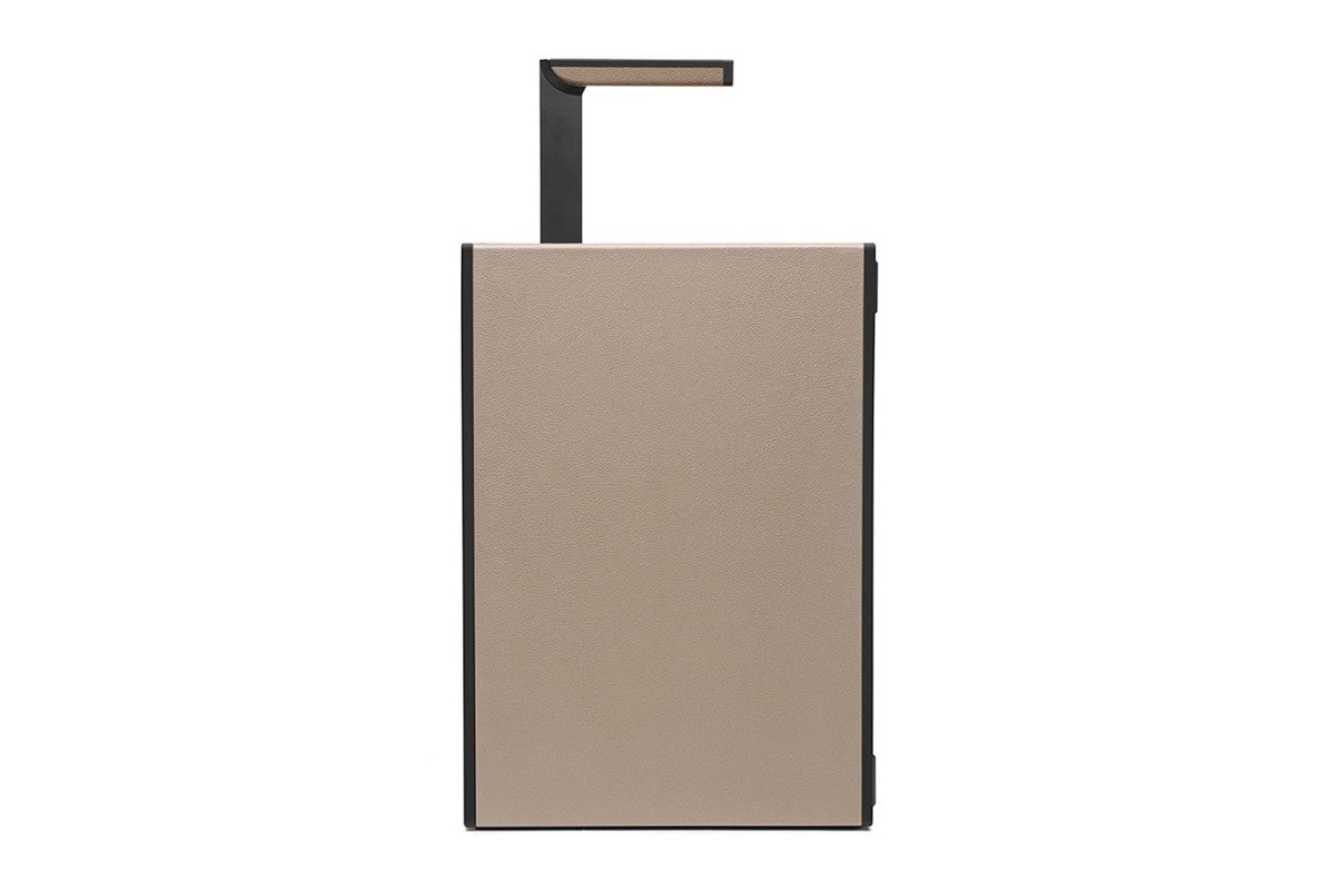 the webster Charles simon beige bonaventure aluminum rolling luggage graphite mackenzie briefcase