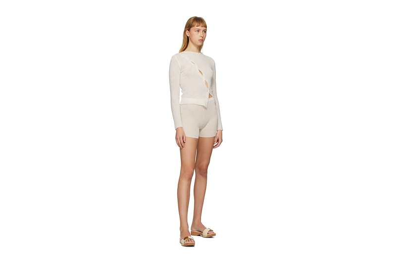 jacquemus loungewear capsule collection shirt bra shorts ssense online release