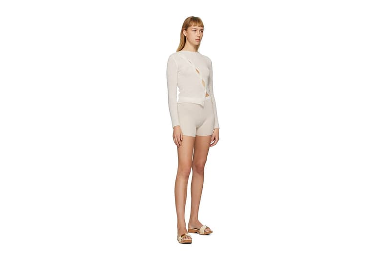 jacquemus loungewear capsule collection shirt bra shorts ssense online release