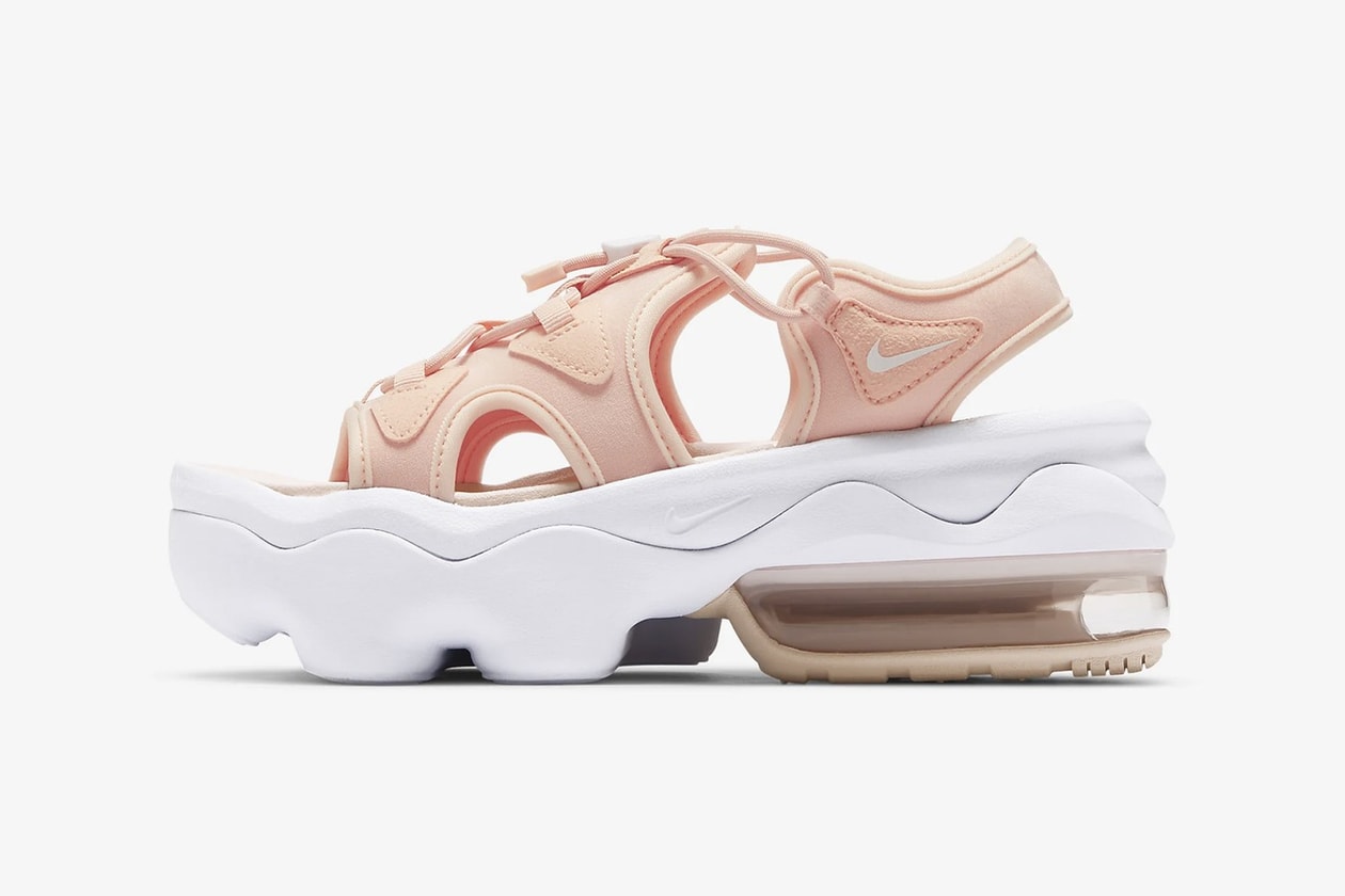 nike air max koko chunky sandals platform pink coral colorway release