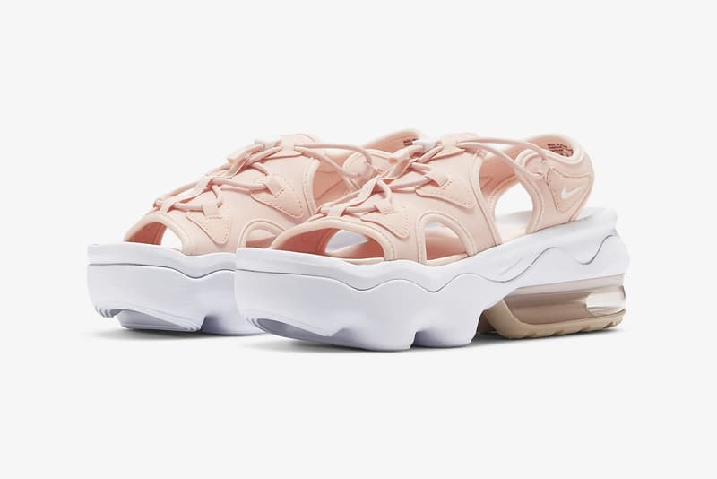 nike air max koko chunky sandals platform pink coral colorway release