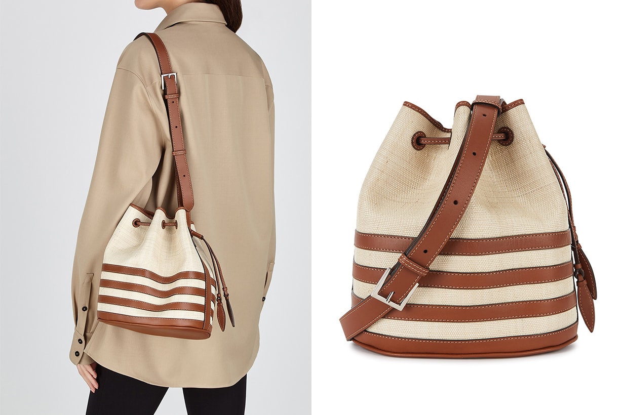 HUNTING SEASON The Drawstring woven platano shoulder bag