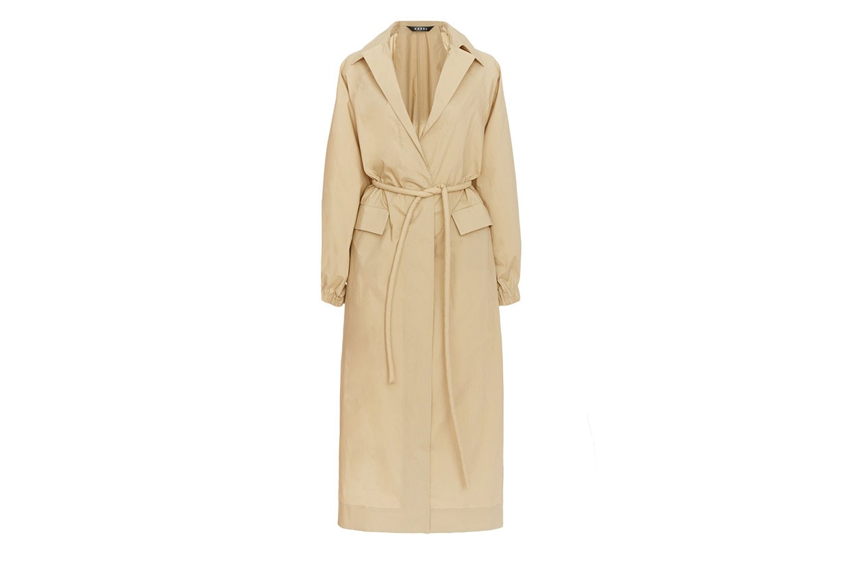 Kassl Belted Cotton Trench Coat