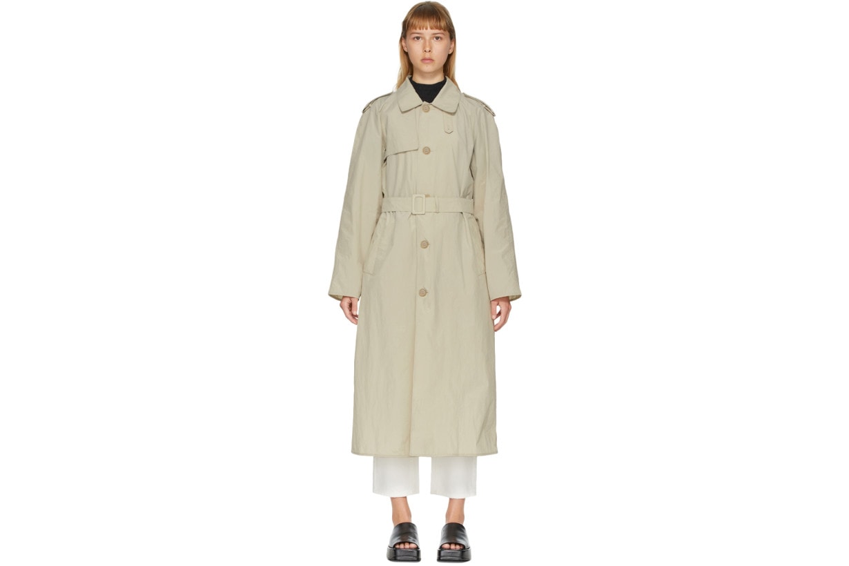 Khaki Light Trench Coat