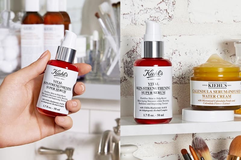 Kiehl's Vital Skin-Strengthening Super Serum Anti Aging Pores Shrinking Moisturising Skincare Korean Girls Favourite