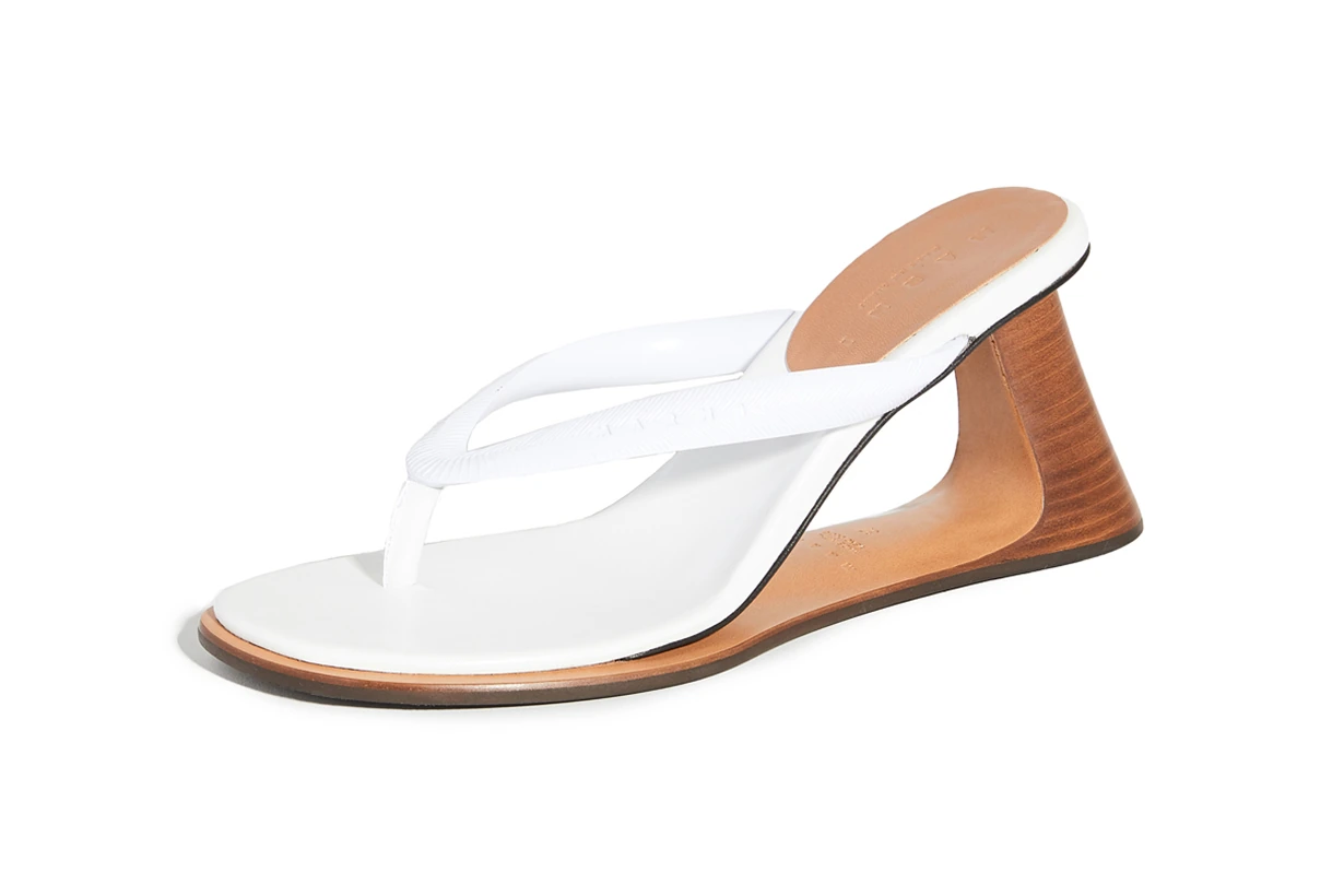 Marni Wooden Heel Flip Flops 