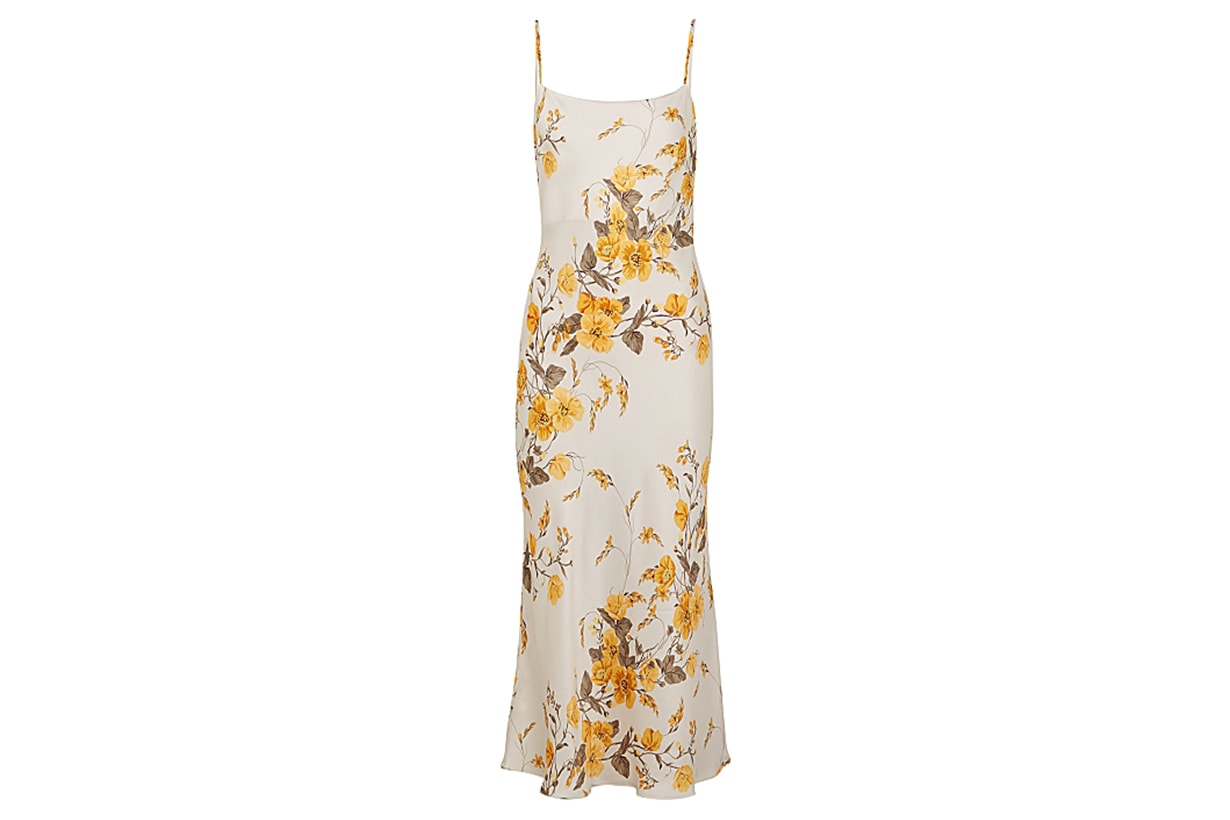 Matilde floral-print satin midi dress