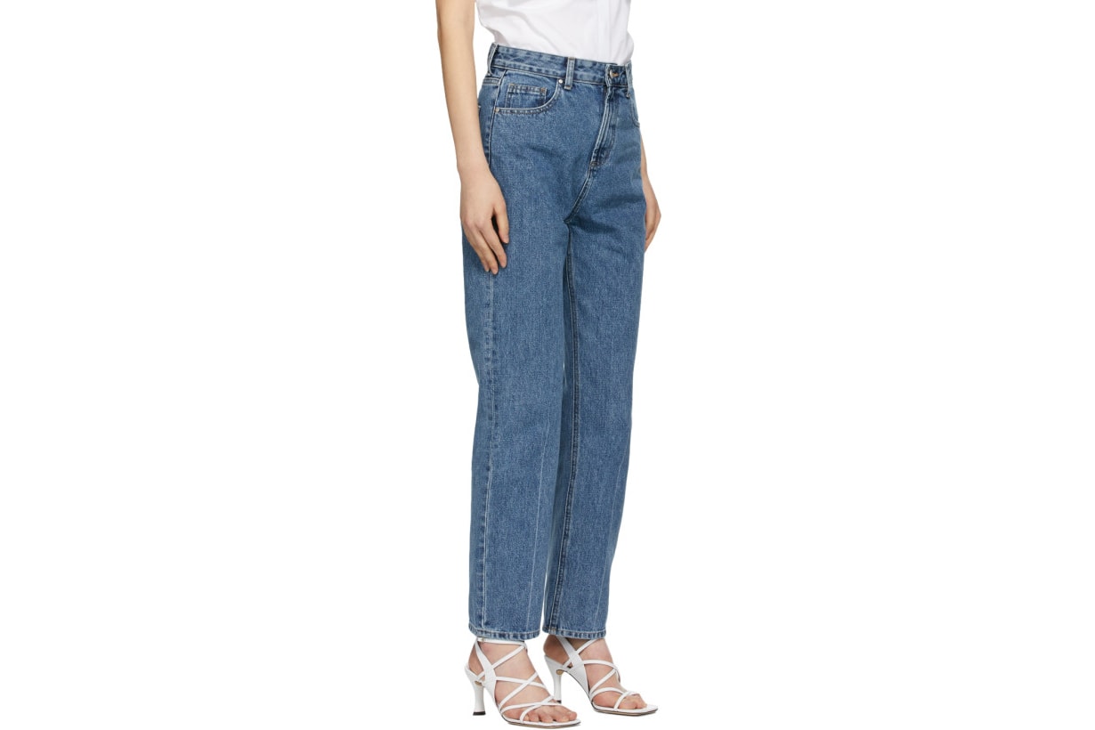 Indigo High-Waist Regular Jeans