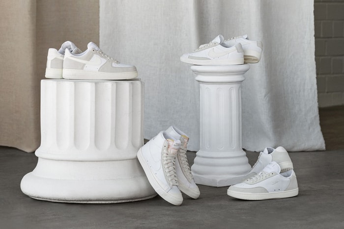 極簡主義的純色質感：Nike 將一系列經典鞋款換上了迷人的純白樣貌！