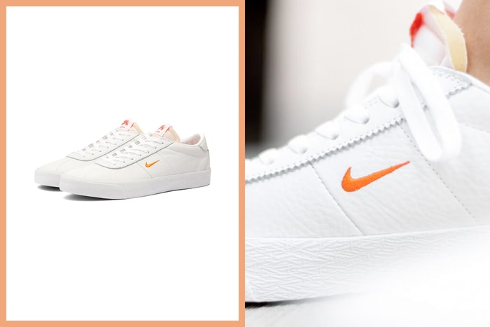 被縮小燈照到的 Swoosh!Nike 這雙純白皮革波鞋,不易撞款又可愛度滿分!