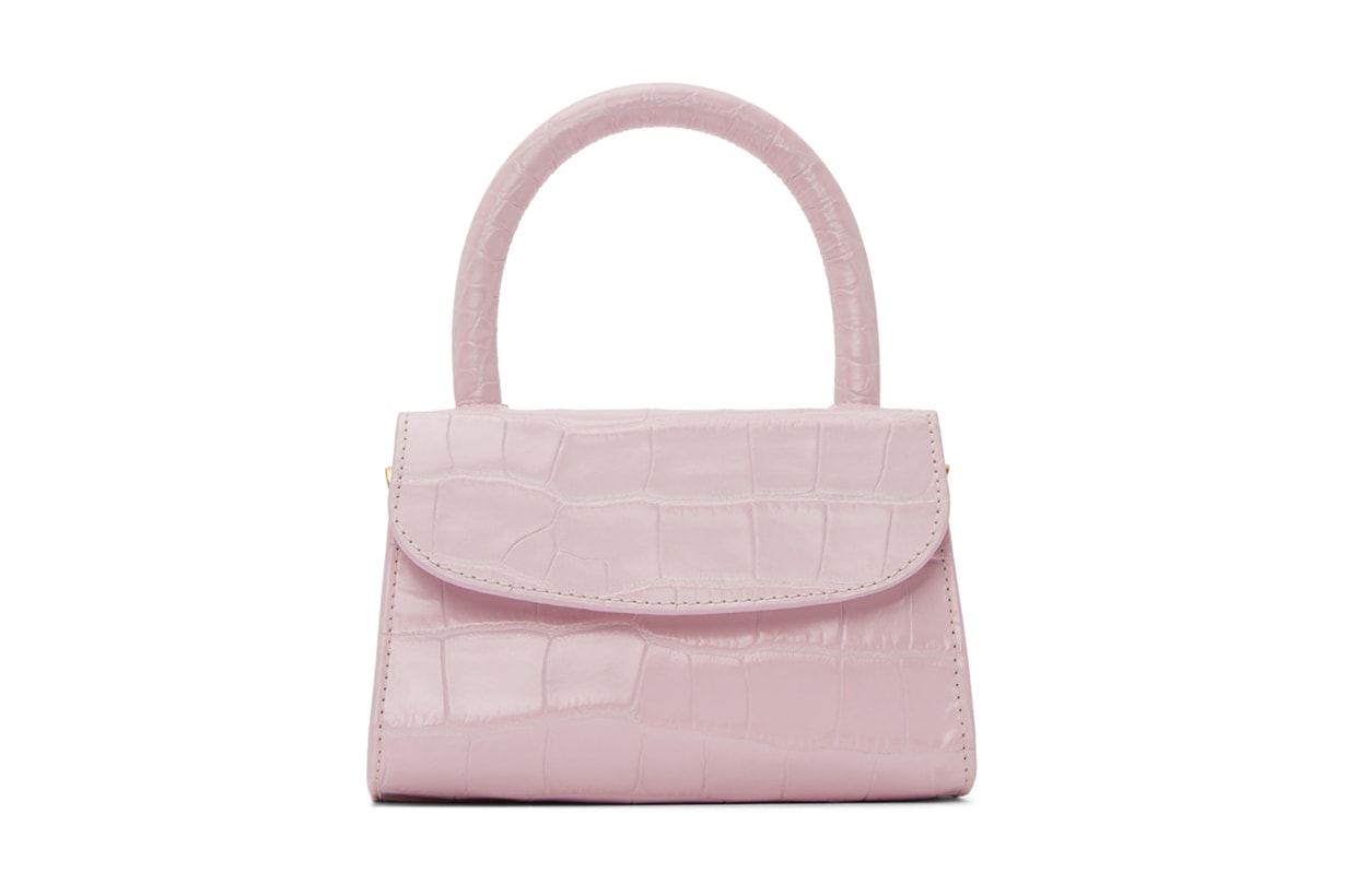 Pink Croc Mini Top Handle Bag