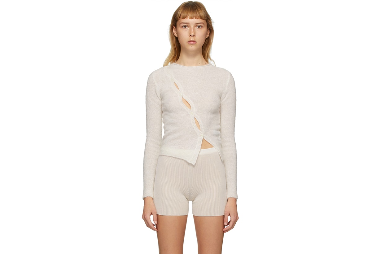 jacquemus loungewear capsule collection shirt bra shorts ssense online release