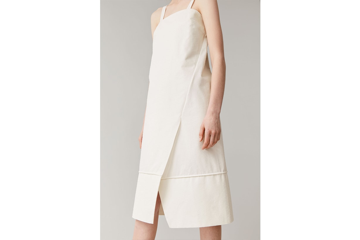 SLEEVELESS MID-LENGTH COTTON DRESS
