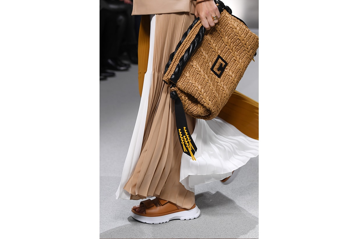 A model, fashion detail, walks the runway during the Givenchy Womenswear Spring/Summer 2020 show as part of Paris Fashion Week on September 29, 2019 in Paris, France.