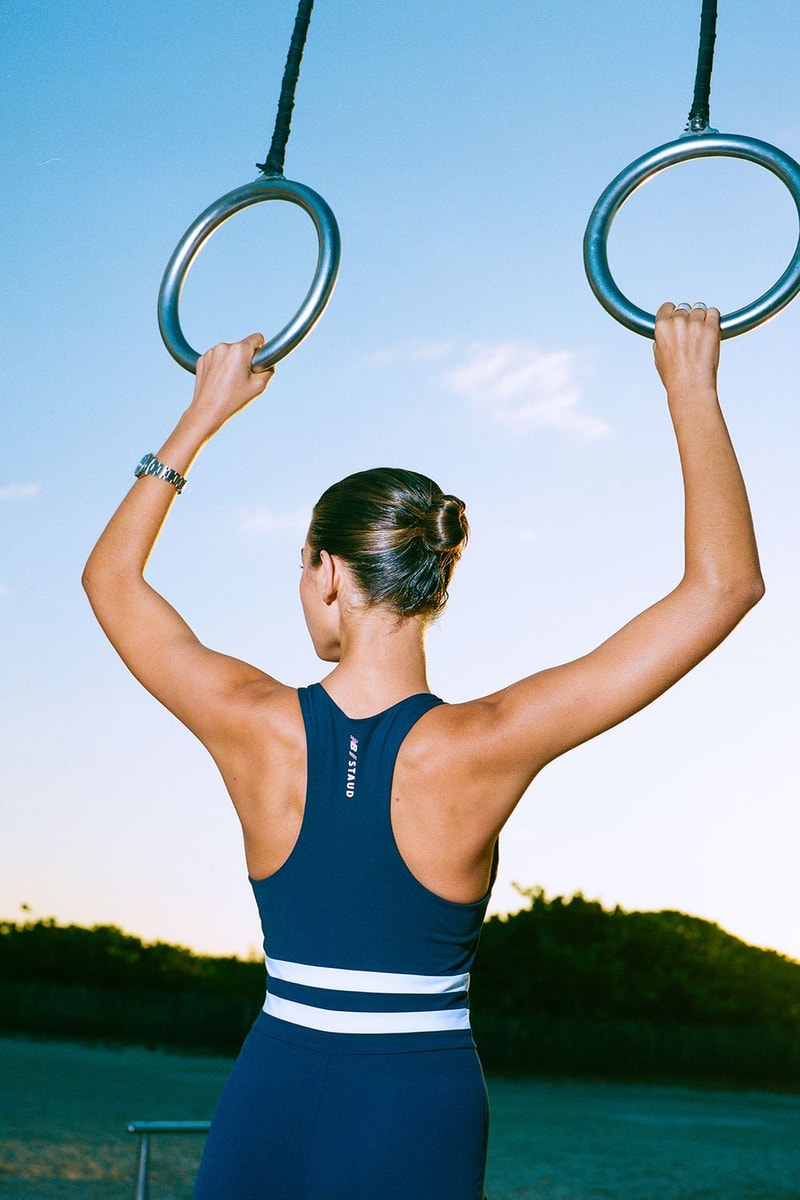 staud new balance activewear
