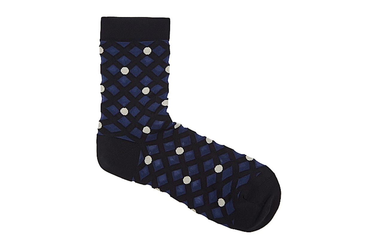 STINE GOYA Tilly polka-dot stretch-knit socks