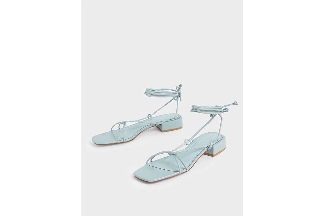 Strappy Ankle Tie Sandals