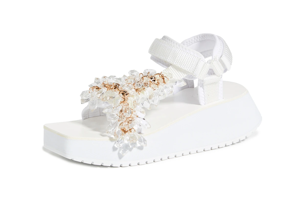 Tibi Ping Jeweled Sandals