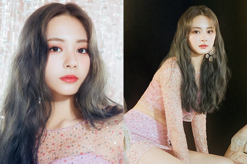 TWICE Chou Tzu Yu Tzuyu More & More JYP Entertainment ADRIANA DEGREAS Dahlia print knee-length dress Celebrities sexy style korean idols celebrities singers girl bands