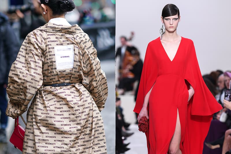 A model walks the runway during the Valentino as part of the Paris Fashion Week Womenswear Fall/Winter 2020/2021 on March 01, 2020 in Paris, France.