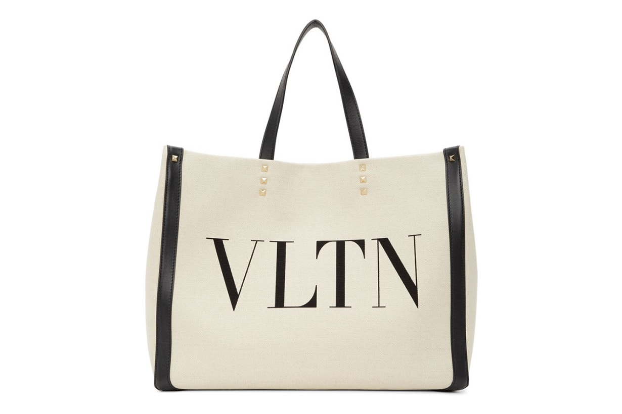 Valentino Beige Valentino Garavani Small Canvas Tote