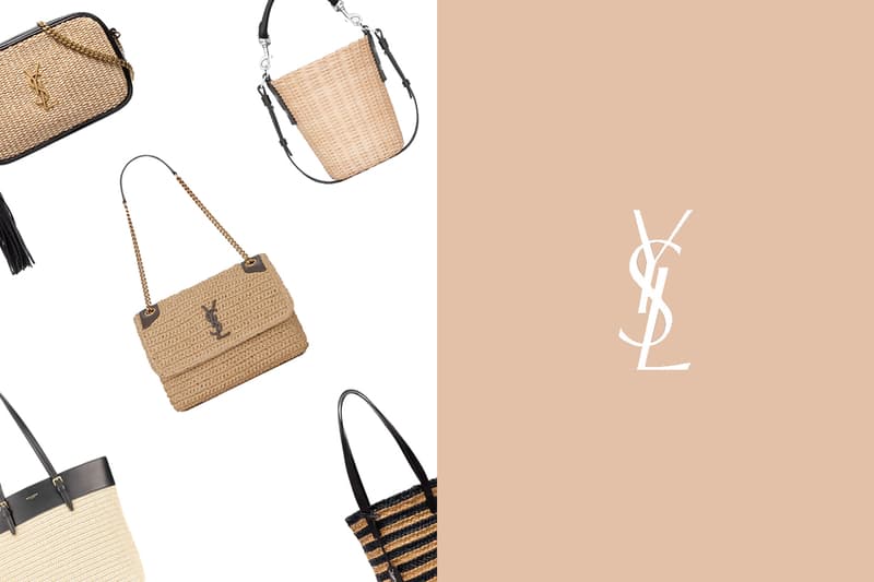 saint laurent straw bags 2020 summer