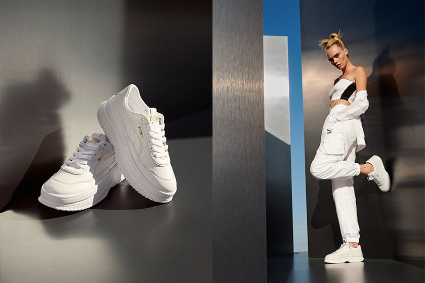 PUMA Deva Platform White Sneaker Cara Delevingne