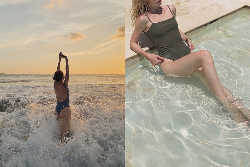 One-piece Swimsuit for Summer vacation 2020 SSENSE