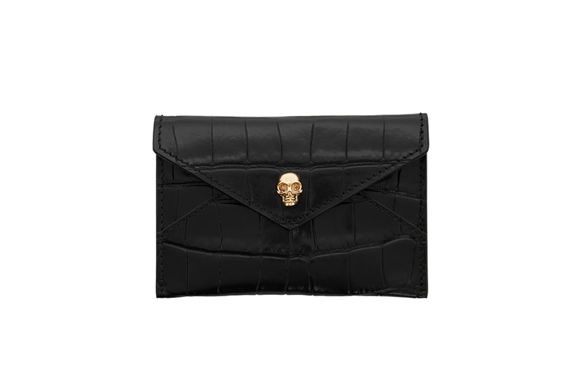 Black Minimalist Chain Wallet Mini Purse 15 SSENSE