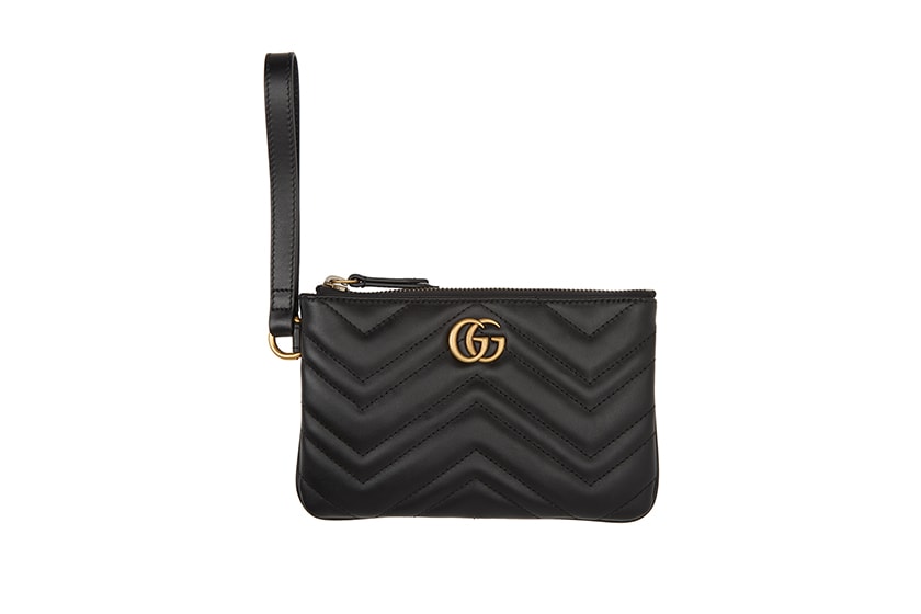 Black Minimalist Chain Wallet Mini Purse 15 SSENSE