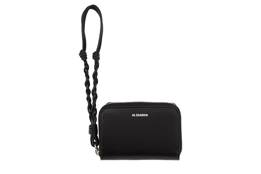 Black Minimalist Chain Wallet Mini Purse 15 SSENSE