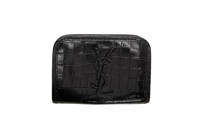 Black Minimalist Chain Wallet Mini Purse 15 SSENSE