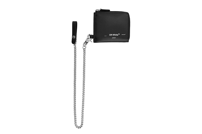 Black Minimalist Chain Wallet Mini Purse 15 SSENSE