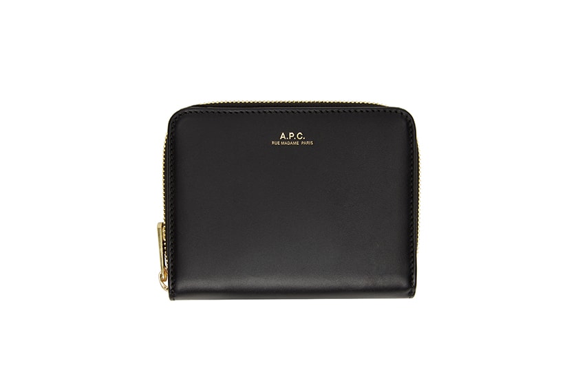 Black Minimalist Chain Wallet Mini Purse 15 SSENSE