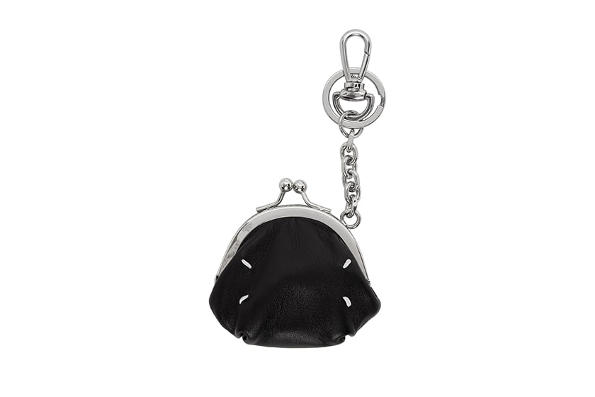 Black Minimalist Chain Wallet Mini Purse 15 SSENSE
