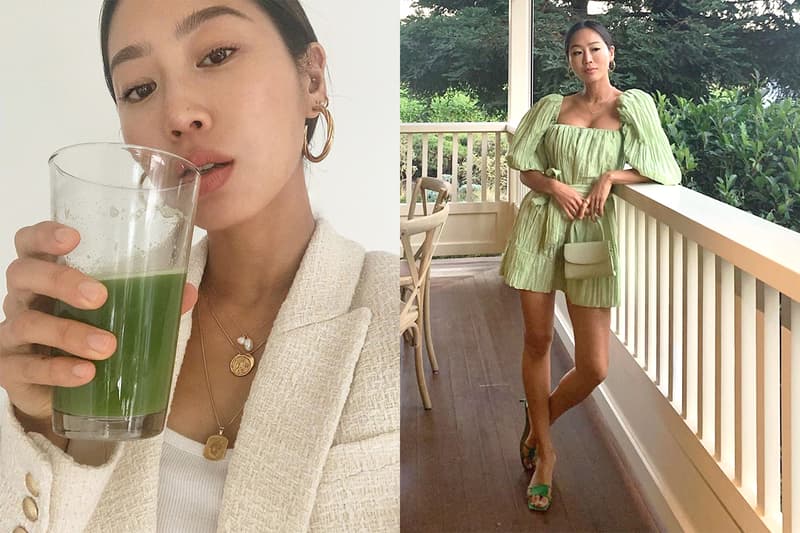 Aimee Song Song of Style Fashion Blogger Fashionista Influencers Instagram Hit Celery Juice Healthy Diet Keep Fit Detox 3 celery juice challenge