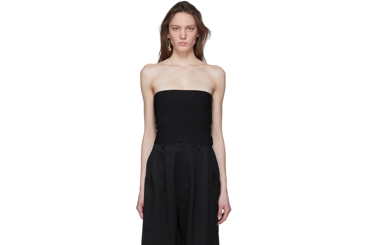 Ambush Black Knit Tube Top